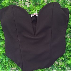 Top/Corpetto Nero "Mystic Chic"